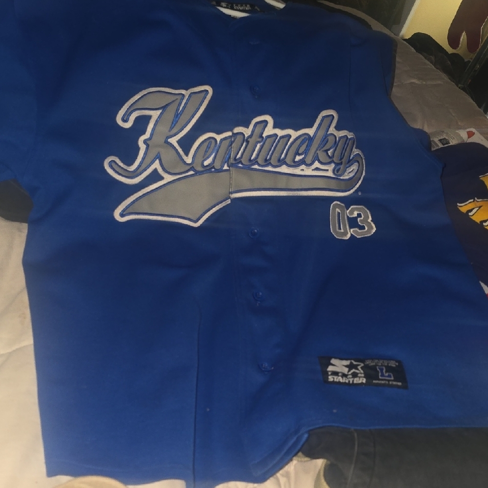 Starter Royal Blue Kentucky Kids Jersey